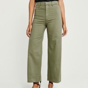 Abercrombie & Fitch High Rise Wide Leg Pants